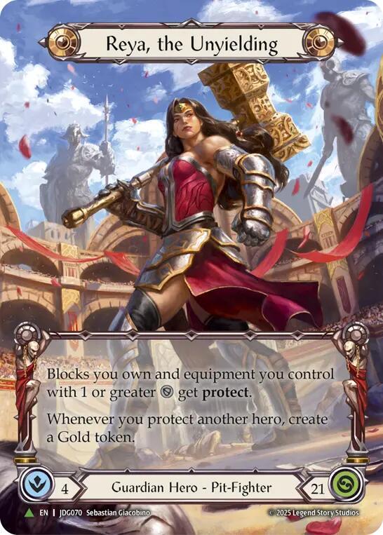 Reya, the Unyielding (Marvel) - JDG070 (SMP005) [Flesh and Blood: Promo Cards]