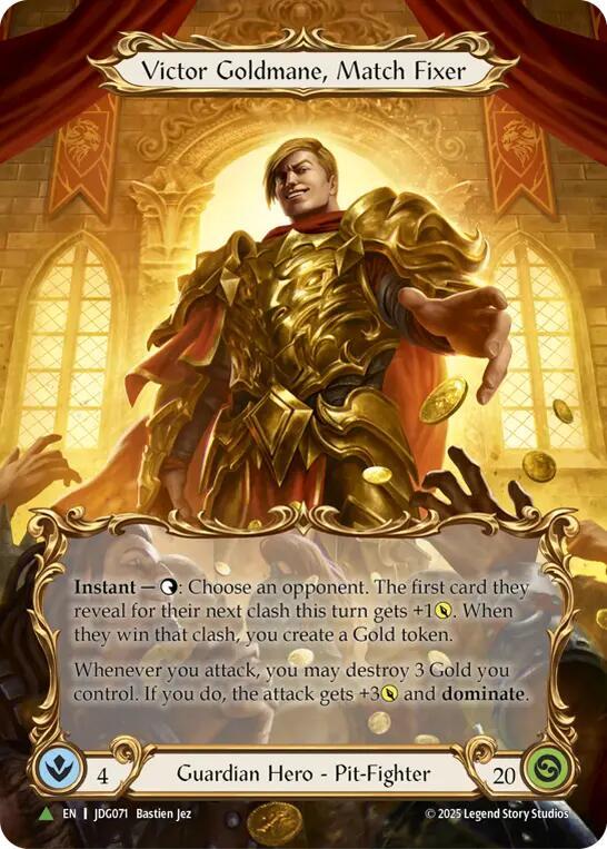 Victor Goldmane, Match Fixer (Marvel) - JDG071 (JDG071) [Flesh and Blood: Promo Cards]