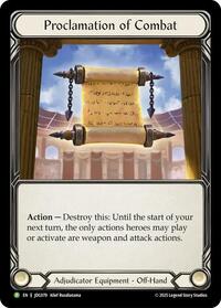 Proclamation of Combat - JDG078 (JDG078) [Flesh and Blood: Promo Cards]