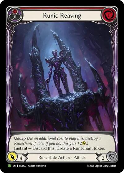 Runic Reaving - FAB477 (FAB477) [Flesh and Blood: Promo Cards]