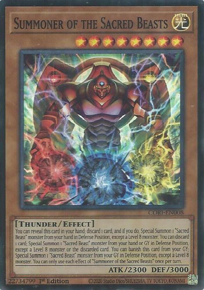 Summoner of the Sacred Beasts (CORI-EN008) [Chaos Origins]