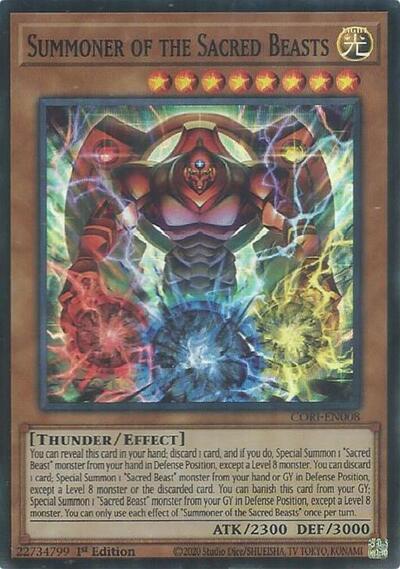 Summoner of the Sacred Beasts (CORI-EN008) [Chaos Origins]