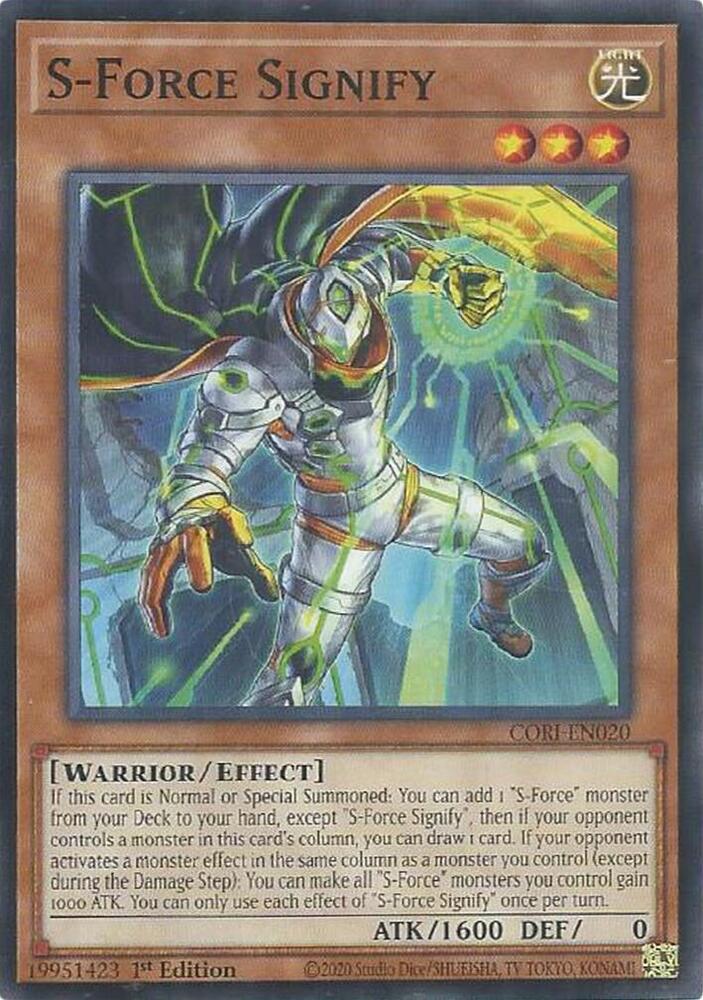 S-Force Signify (CORI-EN020) [Chaos Origins]