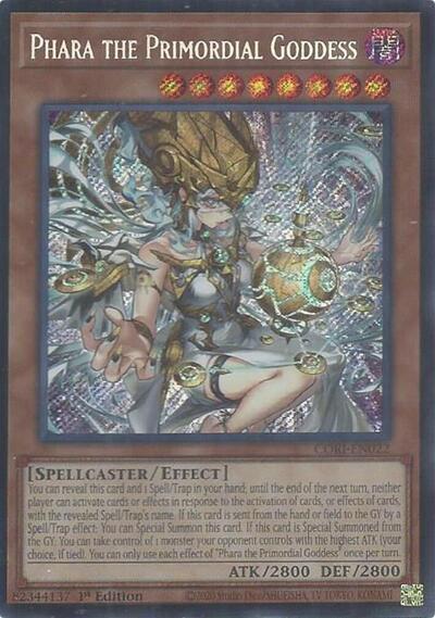 Phara the Primordial Goddess (Secret Rare) (CORI-EN022) [Chaos Origins]