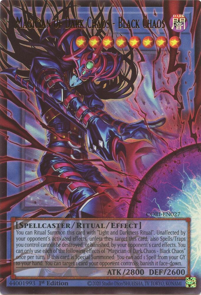 Magician of Dark Chaos - Black Chaos (Extended Art) (CORI-EN027) [Chaos Origins]