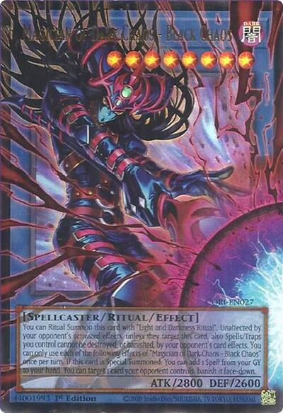 Magician of Dark Chaos - Black Chaos (Starlight Rare) (Extended Art) (CORI-EN027) [Chaos Origins]