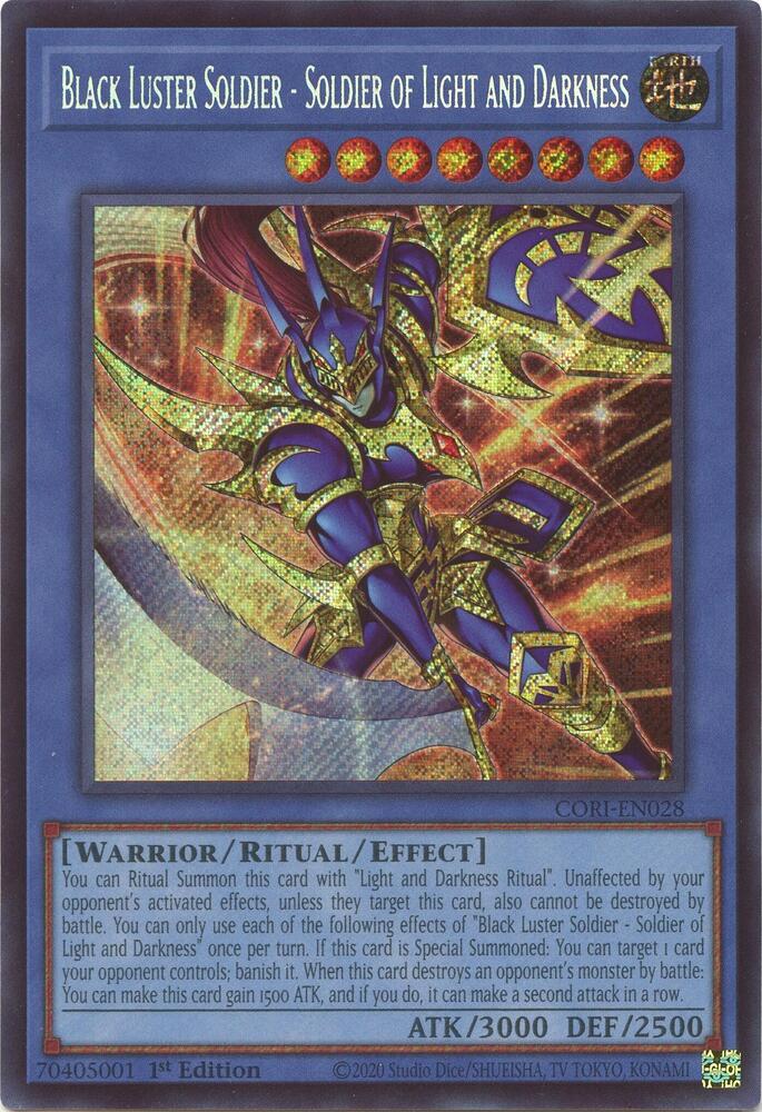 Black Luster Soldier - Soldier of Light and Darkness (Secret Rare) (CORI-EN028) [Chaos Origins]