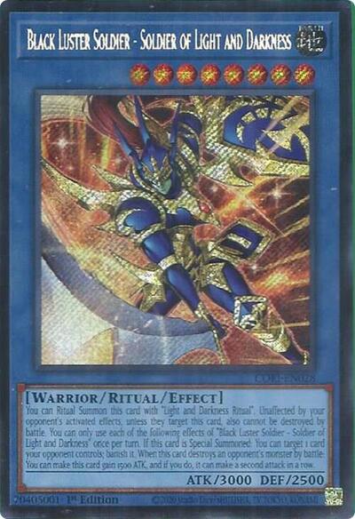 Black Luster Soldier - Soldier of Light and Darkness (Secret Rare) (CORI-EN028) [Chaos Origins]