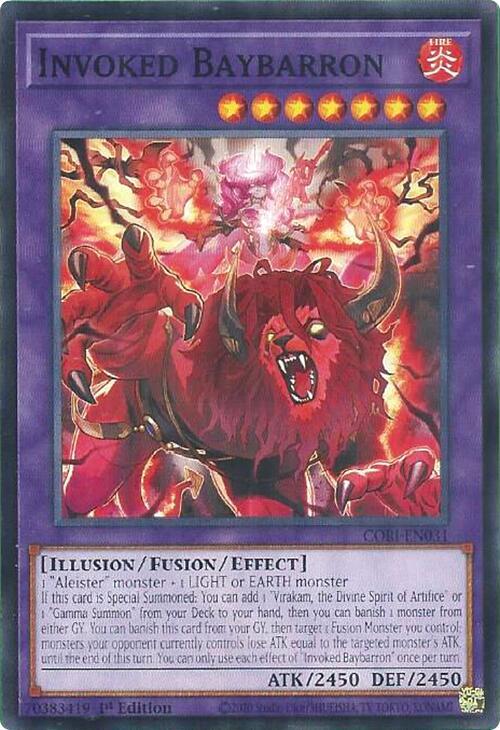 Invoked Baybarron (CORI-EN031) [Chaos Origins]