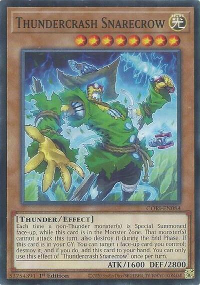 Thundercrash Snarecrow (CORI-EN084) [Chaos Origins]