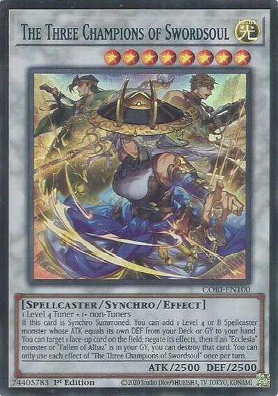 The Three Champions of Swordsoul (CORI-EN100) [Chaos Origins]