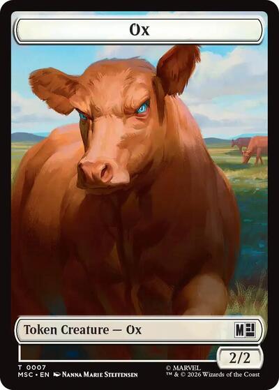 Ox (007) // Construct (014) Double-Sided Token (7 // 14) [Commander: Marvel Super Heroes]