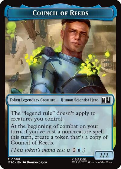 Council of Reeds (008) // Construct (014) Double-Sided Token (8 // 14) [Commander: Marvel Super Heroes]