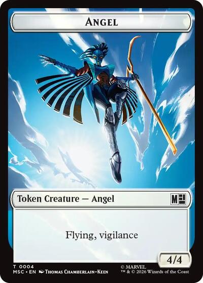 Angel // Elephant Double-Sided Token (4 // 12) [Commander: Marvel Super Heroes]