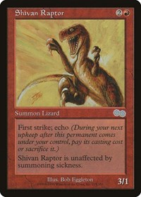 Shivan Raptor (215) [Urza's Saga]