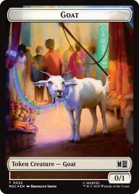 Goat // Soldier Double-Sided Token (Surge Foil) (22 // 23) [Commander: Marvel Super Heroes]