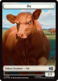 Ox (023) // Construct (030) Double-Sided Token (Surge Foil) (23 // 30) [Commander: Marvel Super Heroes]