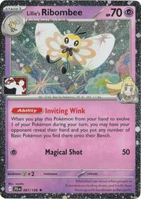 Lillie's Ribombee - 067/159 (Cosmos Holo) (067/159) [Prize Pack Series Cards]
