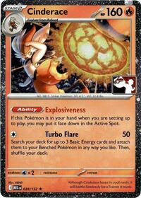 Cinderace - 028/132  (Cosmos Holo) (028/132) [Prize Pack Series Cards]