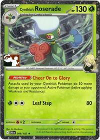 Cynthia's Roserade - 008/182 (Cosmos Holo) (008/182) [Prize Pack Series Cards]