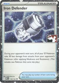 Iron Defender - 118/132 (Cosmos Holo) (118/132) [Prize Pack Series Cards]