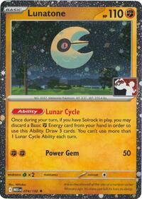 Lunatone - 074/132 (Cosmos Holo) (074/132) [Prize Pack Series Cards]