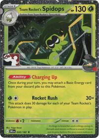 Team Rocket's Spidops - 020/182 (Cosmos Holo) (020/182) [Prize Pack Series Cards]