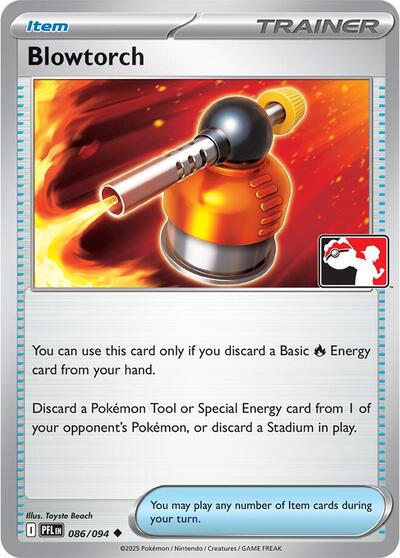 Blowtorch - 086/094 (086/094) [Prize Pack Series Cards]