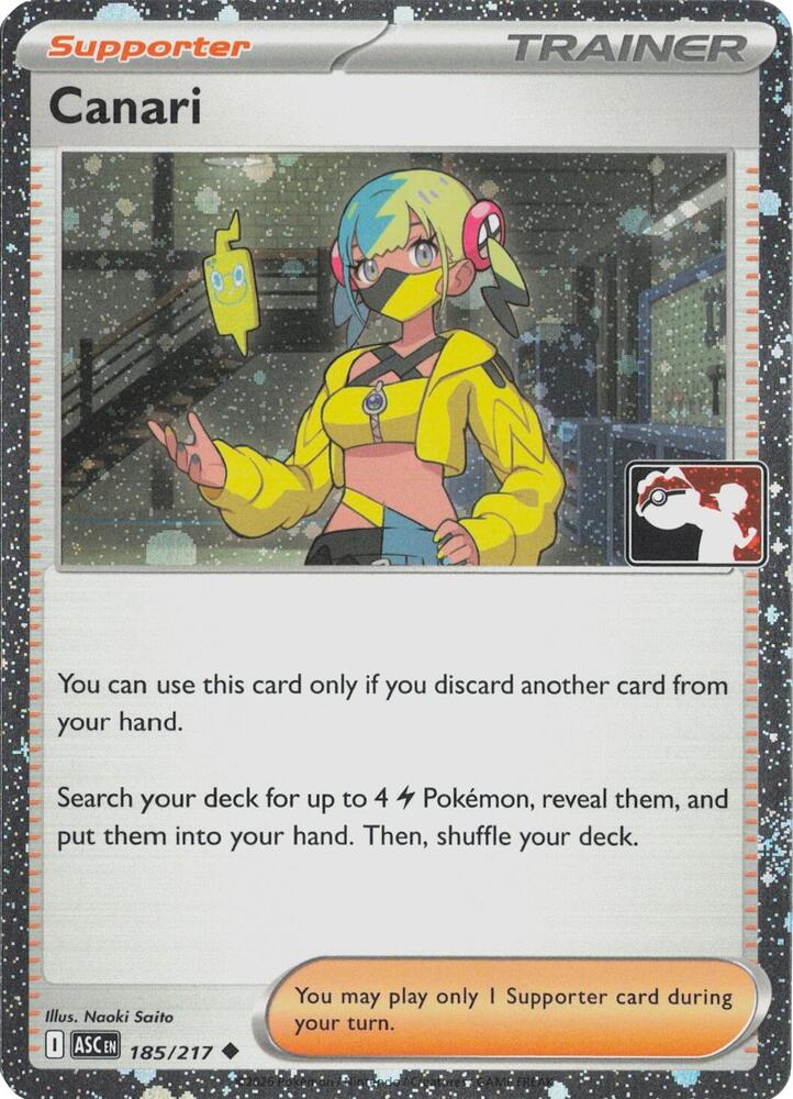 Canari - 185/217 (Cosmos Holo) (185/217) [Prize Pack Series Cards]