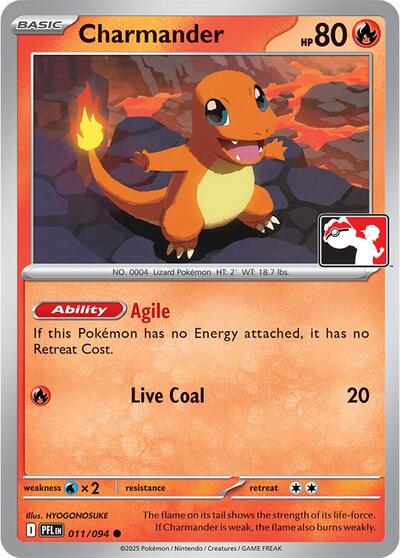 Charmander - 011/094 (011/094) [Prize Pack Series Cards]