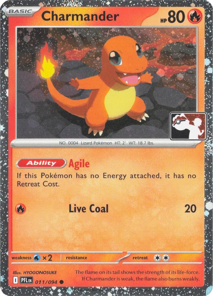 Charmander - 011/094 (Cosmos Holo) (011/094) [Prize Pack Series Cards]
