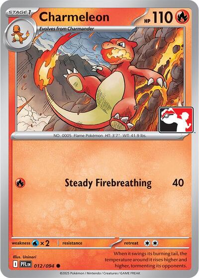 Charmeleon - 012/094 (012/094) [Prize Pack Series Cards]