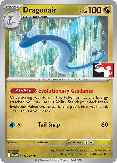 Dragonair - 151/217 (151/217) [Prize Pack Series Cards]