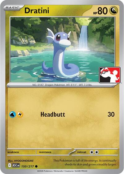 Dratini - 150/217 (150/217) [Prize Pack Series Cards]
