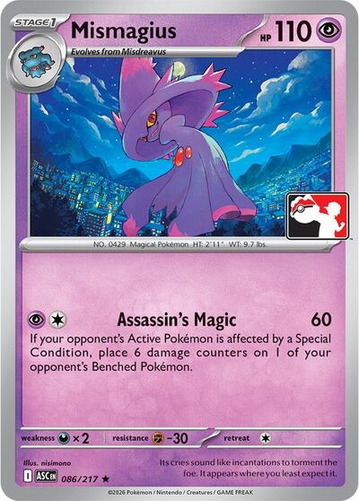Mismagius - 086/217 (086/217) [Prize Pack Series Cards]