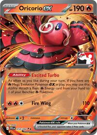 Oricorio ex - 018/094 (018/094) [Prize Pack Series Cards]