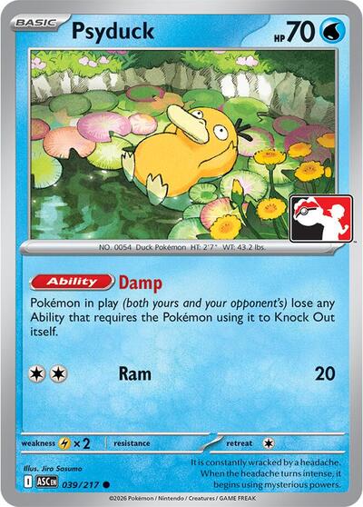 Psyduck - 039/217 (039/217) [Prize Pack Series Cards]
