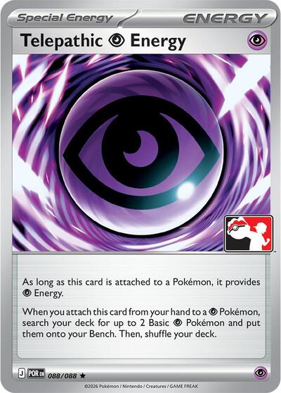 Telepathic Psychic Energy - 088/088 (088/088) [Prize Pack Series Cards]