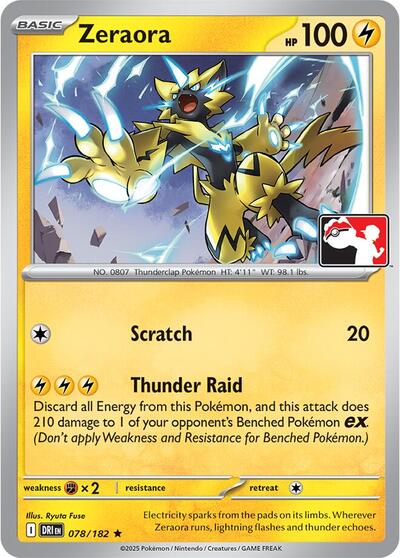 Zeraora - 078/182 (078/182) [Prize Pack Series Cards]