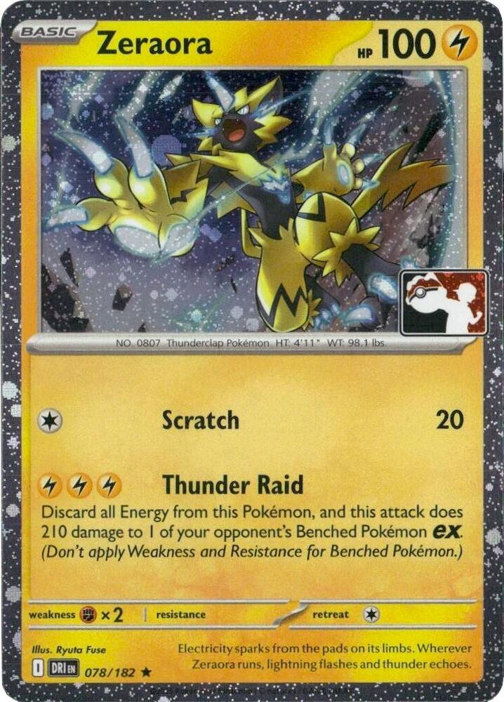 Zeraora - 078/182 (Cosmos Holo) (078/182) [Prize Pack Series Cards]