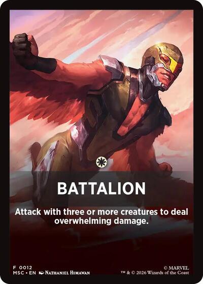 Battalion Theme Card (12) [Commander: Marvel Super Heroes]