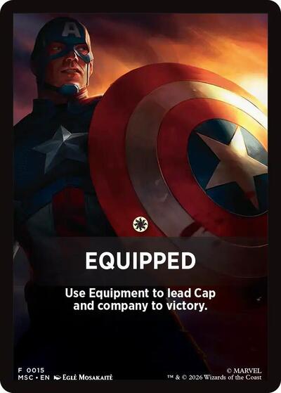 Equipped Theme Card (15) [Commander: Marvel Super Heroes]