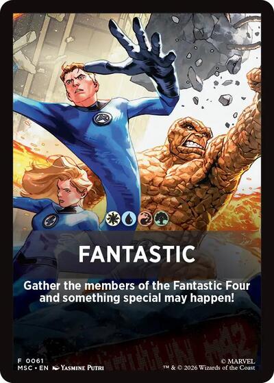 Fantastic Theme Card (61) [Commander: Marvel Super Heroes]