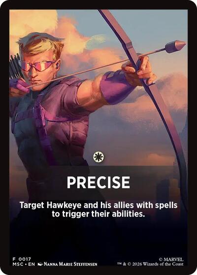 Precise Theme Card (17) [Commander: Marvel Super Heroes]