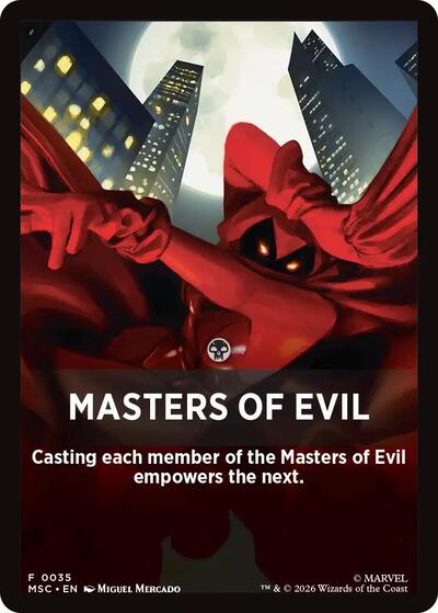 Masters of Evil Theme Card (35) [Commander: Marvel Super Heroes]