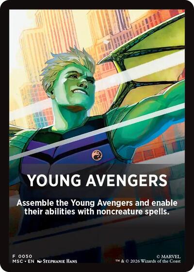 Young Avengers Theme Card (50) [Commander: Marvel Super Heroes]