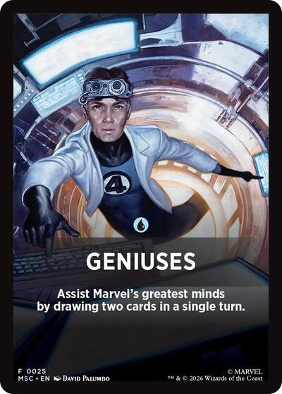 Geniuses Theme Card (25) [Commander: Marvel Super Heroes]