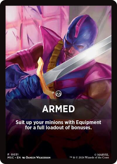 Armed Theme Card (31) [Commander: Marvel Super Heroes]