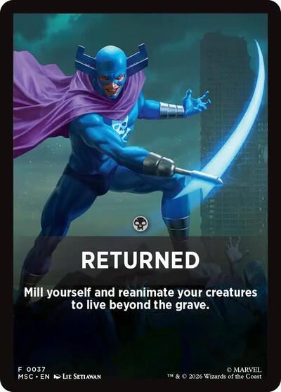Returned Theme Card (37) [Commander: Marvel Super Heroes]