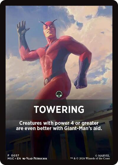 Towering Theme Card (57) [Commander: Marvel Super Heroes]